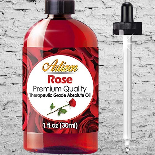Rose Artizen Essential Oil 100% Pure And Natural Undiluted For Unisex 2 Ounce/ 60 ml Oil Perfume