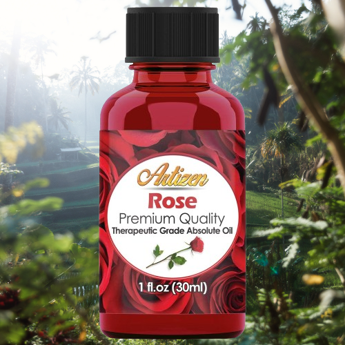 Rose Artizen Essential Oil 100% Pure And Natural Undiluted For Unisex 2 Ounce/ 60 ml Oil Perfume