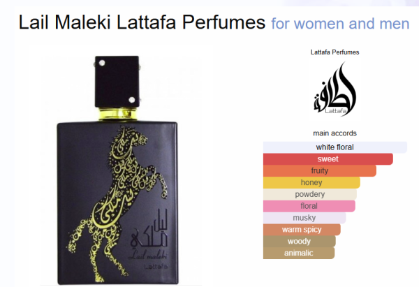 Lail Maleki By Lattafa For Unisex 3.4 Ounce/ 100 ml Eau De Parfume Spray