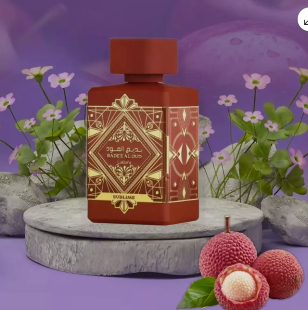 Bade'E Al Oud Sublime Red By Lattafa Red For Unisex 3.4 Ounce/ 100 ml Eau De Parfume Spray