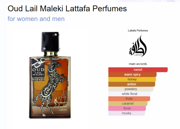 Lail Maleki Oud By Lattafa For Unisex 3.4 Ounce/ 100 ml Eau De Parfume Spray