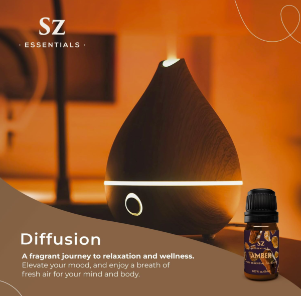 Amber Essential Oil - 100% Pure And Natural Undiluted - For Unisex - .17 Ounce/ 5 ml - Oil Perfume