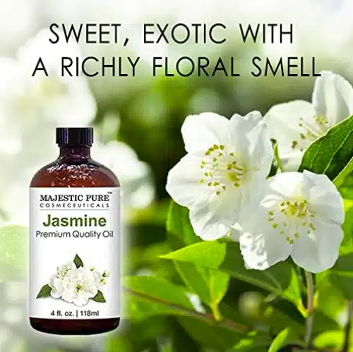 Jasmine Essential Oil - 100% Pure And Natural Undiluted - For Unisex - 4 Ounce/ 118 ml - Oil Perfume